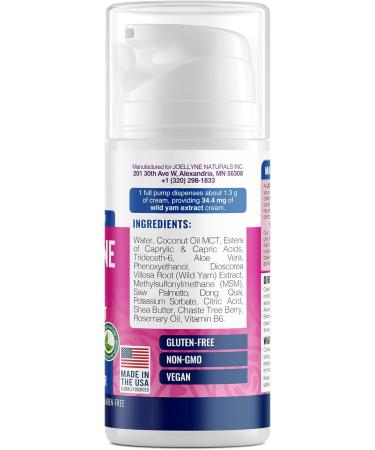 Progesterone Cream (Bioidentical) for Menopause Relief 3000 mg - Made in USA - Bio-Identical Progesterone Cream for Women - Soy-Free & Non-GMO - Buy Online on GoSupps.com
