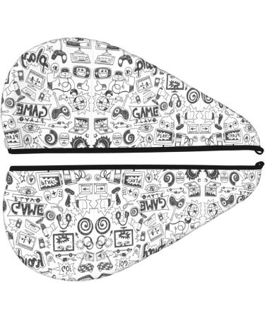 Quick-Dry Video Game Coral Velvet Hair Cap for Men & Women - Ideal Travel Towel Wrap - Buy Online on GoSupps.com