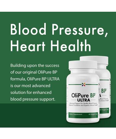 OliPure BP Ultra with CoQ10 - Olive Leaf Extract, Black Pepper & Celery - 60 Vcaps, Blood Pressure & Heart Health Support - Buy Online on GoSupps.com