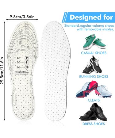 Buy WLLHYF 2 Pairs Ultra-Soft Breathable Shoe Insoles - Cut-to-Size Comfort Inserts for Men Women & Children - White & Gray - Buy Online on GoSupps.com