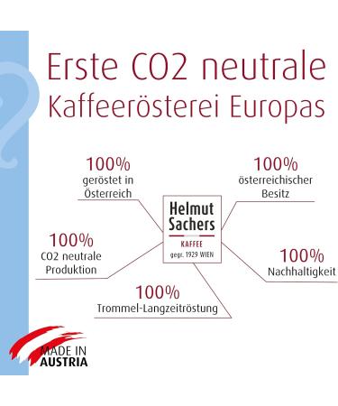 Helmut Sachers Kaffee - Decaffeinated - Intensity 2/5 - 100% Arabica - Whole Coffee Beans - 6 x 500 g - Buy Online on GoSupps.com