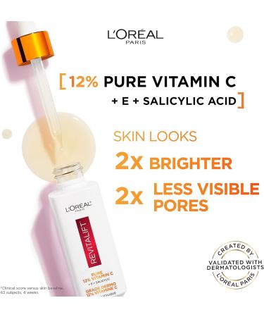 L'Or al Paris 1.5% Pure Hyaluronic Acid Serum + 12% Pure Vitamin C Face Serum (Revitalift) Hyaluronic Acid Serum - 30mL + Serum 30mL - Buy Online on GoSupps.com