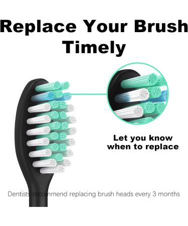 4 Pack Black Electric Toothbrush Replacement Brush Heads for Philips One Sonicare HY1100 & HY1200 - Buy Online on GoSupps.com