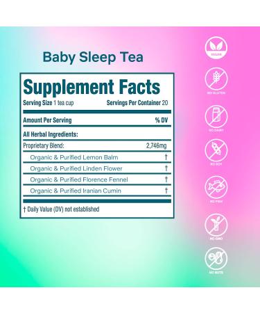 Secrets Of Tea Baby Sleep Tea - Natural & Gentle Infant Sleep Aid - Buy Online on GoSupps.com