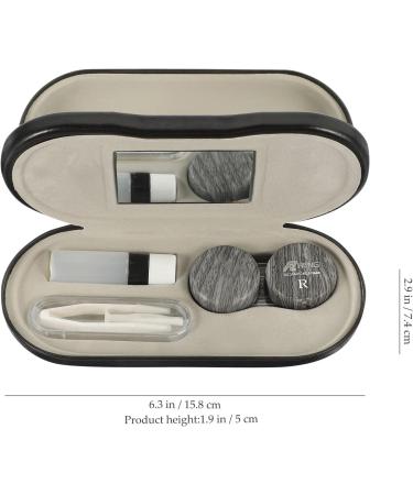 Coheali 2-in-1 Travel Glasses Case Set - Dual Purpose with Mirror & Lens Container | Perfect for International Travel - Buy Online on GoSupps.com