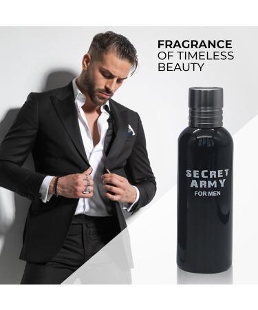 Secret Army Men's Cologne Eau De Toilette NaturalSpray Perfume for Men Long Lasting Fragrance 3.4Fl Oz For All Occasions Secret Army Men 3.4 Fl Oz (Pack of 2) - Buy Online on GoSupps.com