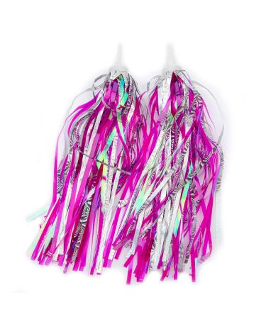 U-LIAN Kids Bicycle Tassel Ribbon,Children Scooter Handlebar Streamers Bicycle Grips Ribbon Baby Carrier Accessories Easy Attach to Bike's Handlebars Shiny Pink 2pcs - Buy Online on GoSupps.com