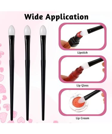 Molain Silicone Eyeshadow Brush Set - 3 Pcs Makeup Applicators for Liquid Eye Shadow Lip Mask & Eyebrow | Perfect for Flawless Application - Buy Online on GoSupps.com