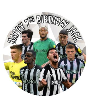 Newcastle Edible Cake Topper 7.5 inches Football (Icing Sheet)