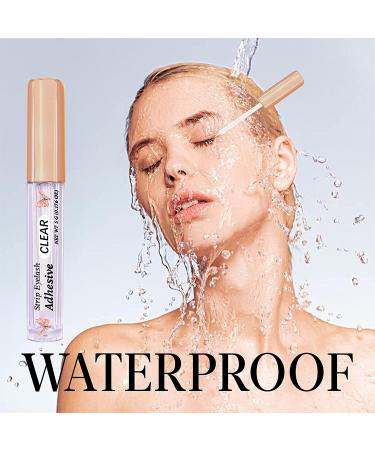 Clear Eyelash Glue - Super Strong Hold, Waterproof Adhesive for False Eyelashes - Gentle on Sensitive Eyes - 0.176oz (Clear) - Buy Online on GoSupps.com