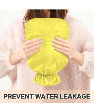 Yellow 2L Hot Water Bottle with Cover | Pain Relief for Hands & Feet | Ideal for Warming | Shop Internationally - Buy Online on GoSupps.com