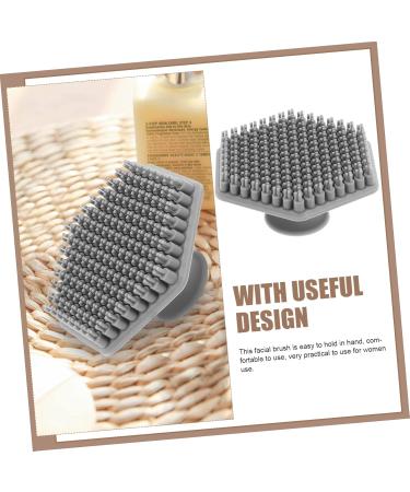 Healeved Silicone Face Brush - Exfoliator & Cleansing Scrubber for Radiant Skin - Grey 6.5x6.0x3.0CM - International Shipping Available - Buy Online on GoSupps.com