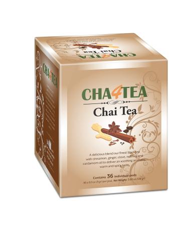 Cha4TEA 36-Count Chai Black Tea Pods for Keurig K-Cup Brewers - Buy Online on GoSupps.com
