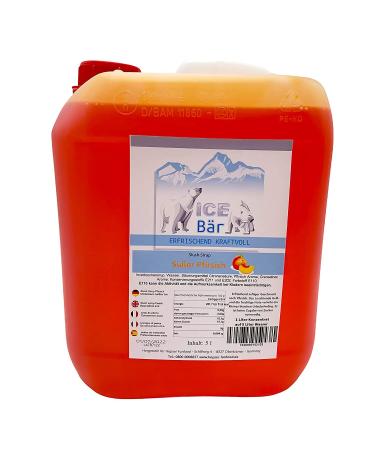 ICE B R Syrup Peach Slush Concentrate Slush Ice / Slush AZO FREE Ice 5 liters Makes 30 liters of slush