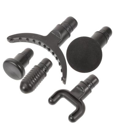 Solustre 5st fascia replacement head body massager adapter massage attachments fascia head attachment accessories for muscle massage heads portable massage head plastic.