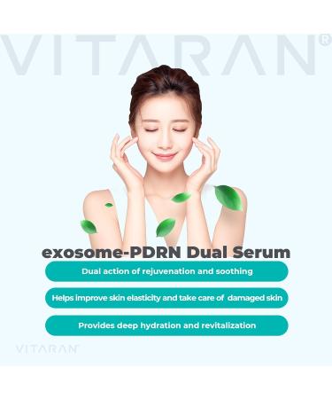 VITARAN exsome PDRN DUAL SERUM The rejuvenation energy of the original salmon PDRN Sufficient moisturization skin glow energy and improved skin texture. - Buy Online on GoSupps.com