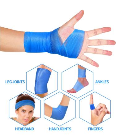 Buy Pre Wrap Tape Athletic - 6 Rolls Black & Colorful Foam Underwrap for Sports | International Shipping - Buy Online on GoSupps.com