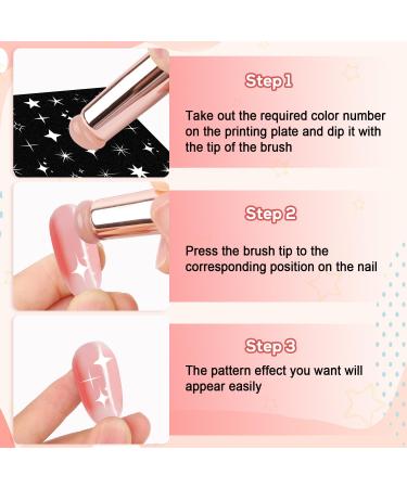 3pcs Nail Silicone Brush Set - Reusable Gradient & Ombre Brushes for DIY Nail Art & Makeup - Soft Jelly Head Manicure Tools - Buy Online on GoSupps.com
