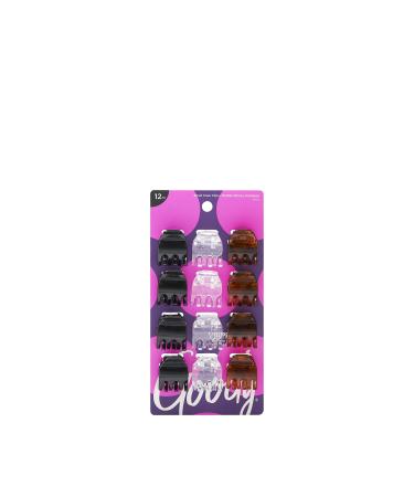 Goody Claw Clip  Small  12 Count  ASSORTED COLORS 12 Count (Pack of 1) Assorted Neutral