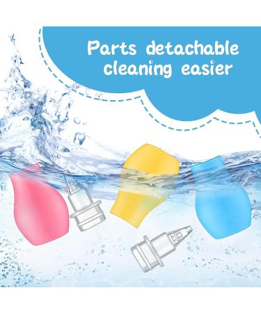 6 Pcs Silicone Baby Nasal Aspirator Bulb - Safe Reusable Nose Sucker for Kids, Newborns, Infants - Colorful Baby Nose Aspirator for Ear Wax Removal - Buy Online on GoSupps.com
