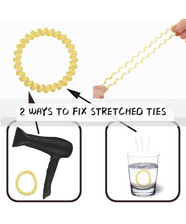 Spiral Hair Ties 26 Pcs - No Crease Phone Cord Elastic Hair Ties in Candy Colors - Colorful Ponytail Holders for Women and Girls - Buy Online on GoSupps.com