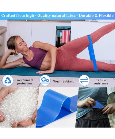 Resistance Bands Exercise Loop Multipurpose - Perfect Exercise Companion for Fitness Stretching Strength Training Physical Therapy Booty Legs Crossfit Training Suitable for Everyone Pack of 5 - Buy Online on GoSupps.com