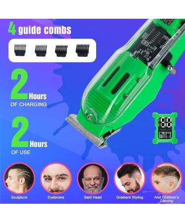 Professional Hair Clippers for Men | Cordless LED Display Trimmers Set | Rechargeable Barber Kit for Hair Cutting & Beard Trimming - Buy Online on GoSupps.com