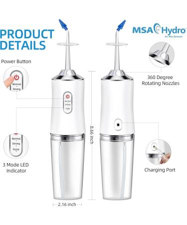 MSA Hydro Ear Wax Remover Kit Safe Quick and Effective Ear Cleaning Gentle Ear Irrigation and Flushing Adults and Children Adjustable Water Pressure (Hydro Kit) - Buy Online on GoSupps.com