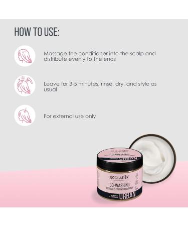 Co Washing Micellar Cleansing Conditioner | 98% Natural Vegan Coconut Oil & Moringa | Best Deep Conditioner for Curly & Dry Hair - 8.5 Fl Oz - Buy Online on GoSupps.com