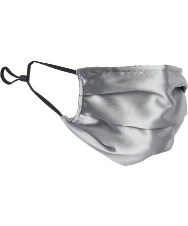 HABAC STUDIO Pack of 5 Satin Silk Face Masks Reusable Cover Bandana Balaclavas Face Masks Washable UK Black Face Mask with Nose Wire Pleated Face Mask for Women Men Adjustable. Greys - Buy Online on GoSupps.com