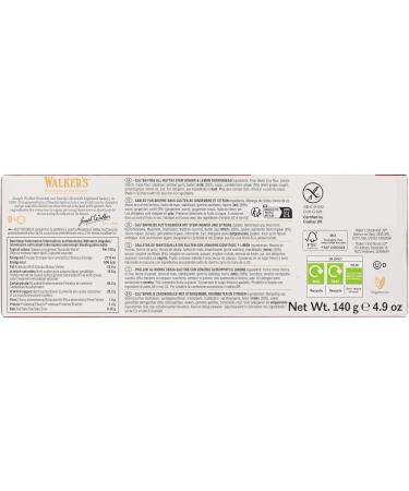 Walkers Gluten free Shortbread Lemon Ginger 140g Gluten Free Cookies Lemon-Ginger - Buy Online on GoSupps.com