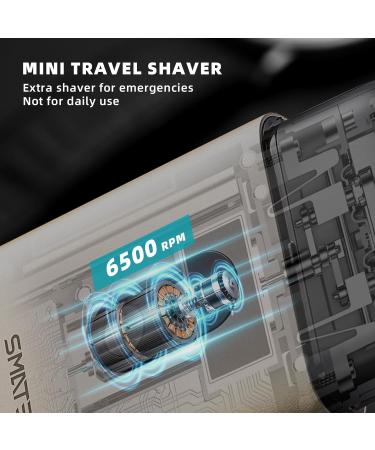 Buy SMATE Electric Shaver for Men - Portable USB-C Rechargeable Waterproof Wet & Dry Travel Razor with LCD Display - Buy Online on GoSupps.com