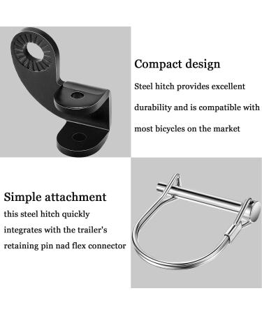 Burley Bicycle Coupling Attachment | 2 Sets Angled Replacement Plug for Bike Trailers | 12.2mm Compatible with Burley Pendant Coupling - Buy Online on GoSupps.com