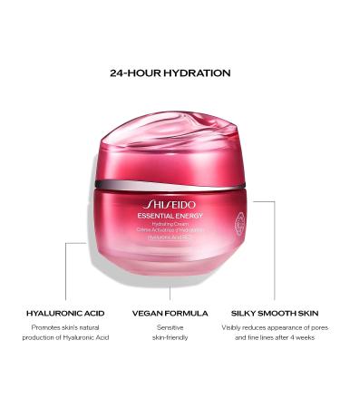 Shiseido Essential Energy Hydrating Cream Mini - 30mL - Hyaluronic Acid - Vegan - 24-Hour Hydration - All Skin Types - Buy Online on GoSupps.com