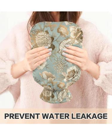 Naanle Flowers Bird Hot Water Bottle - 1L Transparent Heat Therapy for Pain Relief | Warm & Cold Use for Bed & Hand/Foot - Buy Online on GoSupps.com