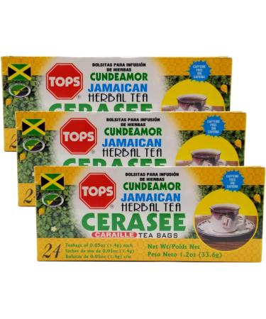 Tops Jamaican Cerasee Herbal Tea 33.6gr (24 Tea Bags) - Pack of 3 - Buy Online on GoSupps.com