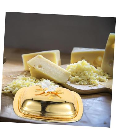 SHOWERORO Kitchen Cheese Holder Butter Lid Covered Dessert Style Reusable Fruit Serving Snacks Tray Cheese Kitchen Dish Container 19.20X14.00X8.50CM - Buy Online on GoSupps.com