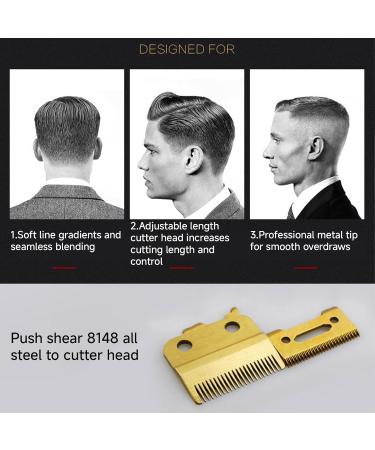 New Upgrade Gold Oneblade Replacement Blade for Wahl Clippers Durable Stainless Steel Wahl Clipper Blades Wear-Resistant for Barbers and Family - Compatible with 8148 8504 1919 2241 2240 8591 - Buy Online on GoSupps.com