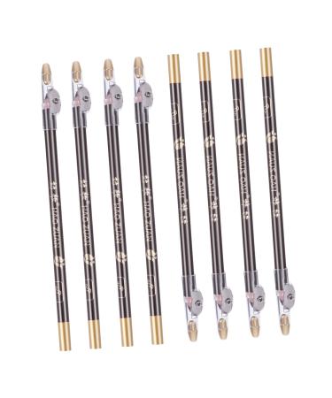 Healvian 8pcs waterproof brow pencil eyebrow pen pencil Wooden eyebrow pencil 1 count (Pack of 1) Coffee