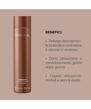 Cotril K -Smooth Supreme Keratin Shampoo 300ml - keratin shampoo - Buy Online on GoSupps.com