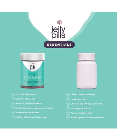 Jelly Pills Natural & Vegan Anti Acne & Flawless Skin Treatment Spot and Blemish Corrector Reduces Wrinkles and Improves Elasticity and Firmness - Innovative Formula with Proven Effectiveness - Buy Online on GoSupps.com