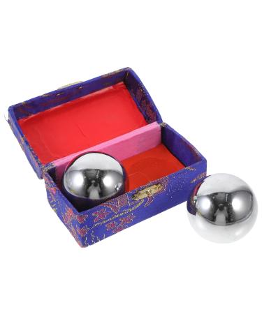 Magiclulu Hand massager 2st fitness handball for older people massage ball massage balls health exercise jadeball massager handballs made of metal iron ball solid massage bay boccia