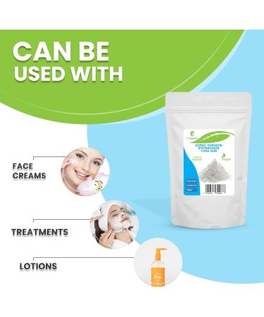 Euro Trade Center Zinc oxide powder zinc oxide powder 100 gr Cosmetic ingredient high purity material nonnano 100 g 1er Pack - Buy Online on GoSupps.com