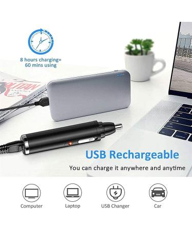 Buy Ear and Nose Hair Trimmer - Hygienic Grooming Tool with Rinseable Heads for Unisex | Fast International Shipping - Buy Online on GoSupps.com