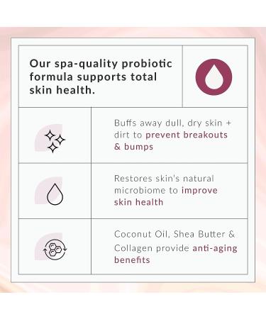 Hydrating Exfoliating Body Scrub for Men and Women | Shea Sugar Scrub with Kombucha and Collagen | Dead Skin Remover and Body Exfoliator for Face, Foot, and Body Care - Buy Online on GoSupps.com
