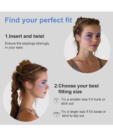 High Fidelity Ear Plugs for Concerts - Reusable Silicone Earplugs (2 Pack) with 5 Pair Ear Tips | Noise Cancelling 18-25 dB - Perfect for Rave Work & Musicians (Blue - Buy Online on GoSupps.com
