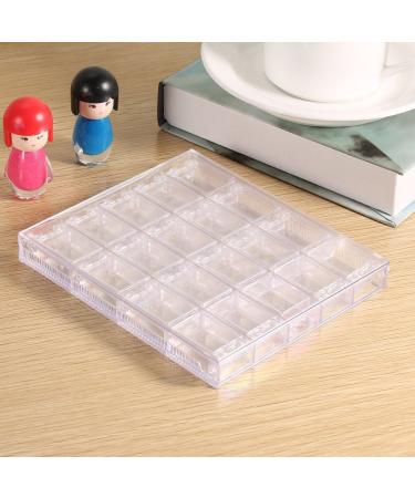 HURRISE Rhinestone Box Durable Bead Container Easy To Distinguish for Home Manicure Store