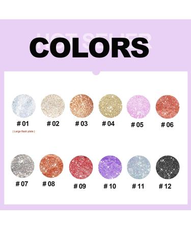 Liquid Glitter Eyeshadow & Eyeliner - Waterproof Long-Lasting Quick-Drying Metallic Shimmer for Stunning Eye Looks - H09 - Buy Online on GoSupps.com