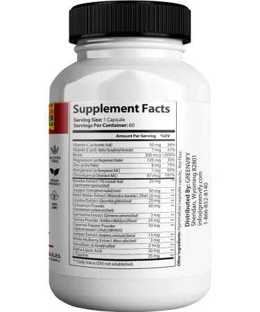 GREENVIFY Guardian Botanicals Blood Balance All Natural Formula to Maintain Healthy Levels Maximum Strength Daily Formula Blood Balance Reviews (1 Pack - 60 Capsules) - Buy Online on GoSupps.com