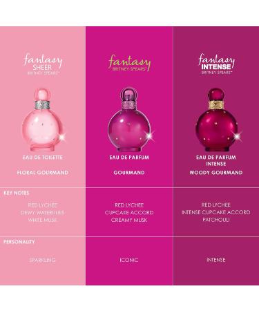 Britney Spears Fantasy Intense Eau De Parfum Intense EDPI Spray for Women 3.3 Fl Oz - Buy Online on GoSupps.com